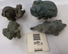 Cavalcade Collectables Herd Elephant Figurines Set by Martha Carey 4 units