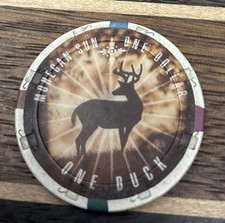 $1 Mohegan Sun Wigwomun One Buck Casino Chip Connecticut 