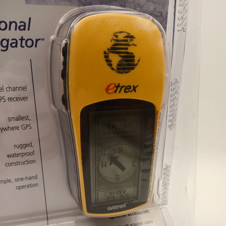 NEW Garmin eTrex 12 Channel Handheld GPS Yellow Personal Navigator 010-00190-00 - Image 2 of 4