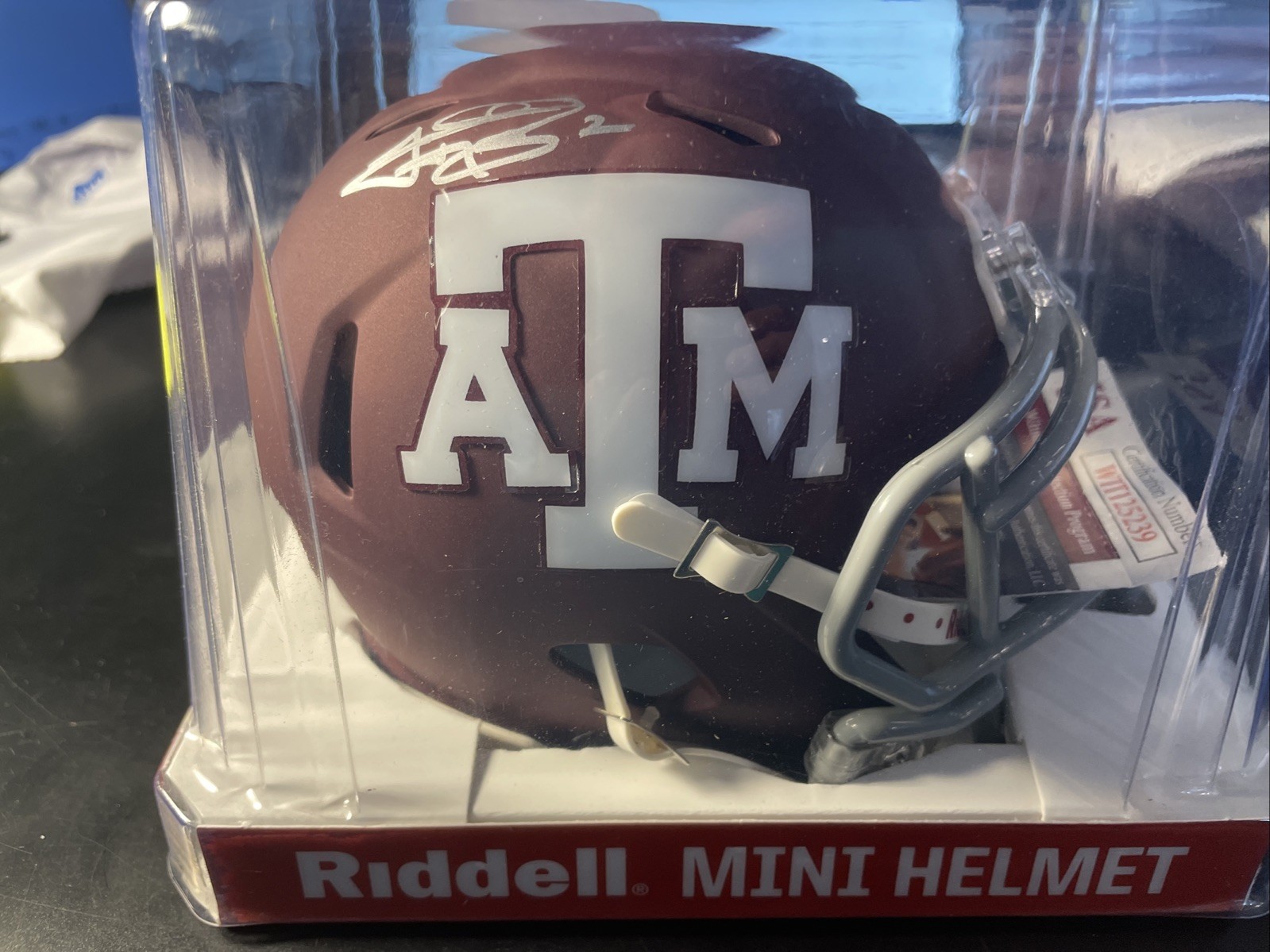 Johnny Manziel Signed Texas A&M Aggies Mini-Helmet (JSA COA) - JB4 