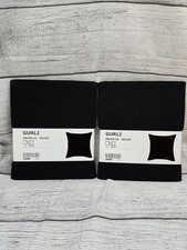 LOT OF 2 - IKEA GURLI Pillow Cushion Cover Charcoal Black 20x20"