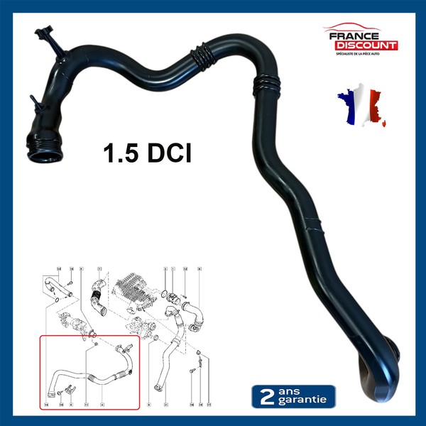 Intercooler Schlauch FüR Dacia Logan MCV Sandero 1.5 DCI 68 - 8200889766-image