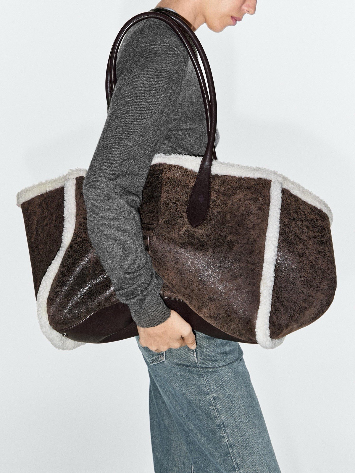 MASSIMO DUTTI DOUBLE-FACED MD ICON BAG image 3