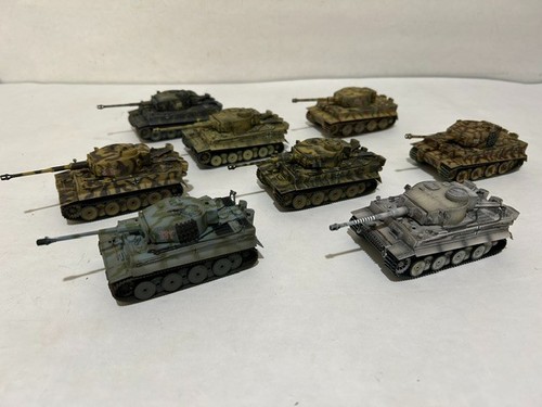 Lot of 8 Detailed WW2 German Tiger Tanks