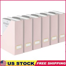 Foldable Magazine File Holders Storage Boxes Gold Label Organizers Office New