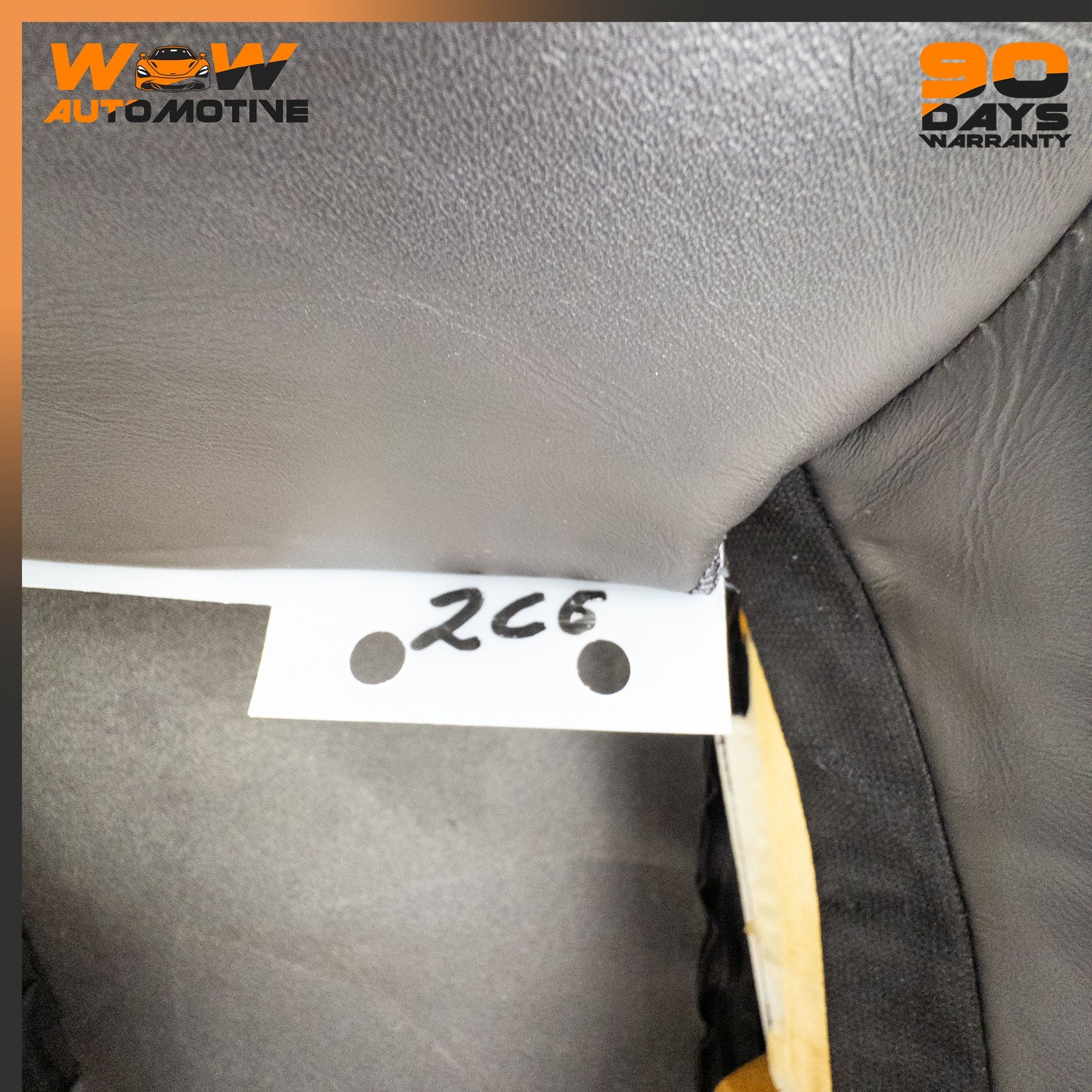 05-10 CHEVROLET CORVETTE C6 FRONT LEFT TOP UPPER SEAT CUSHION BOTTOM BLACK OEM