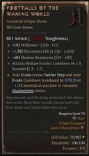 Footfalls of the Waning World Boots Warlock Season 13 SC XBOX PS5