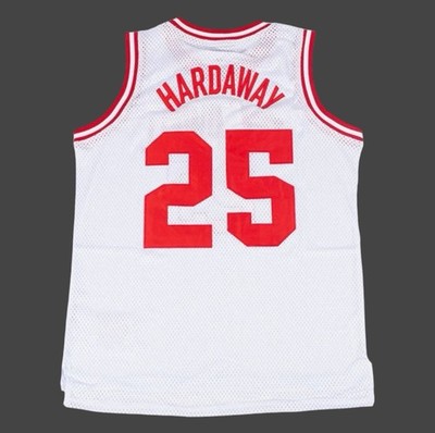 Penny Hardaway Highschool Jersey Size Medium White Red Headgear