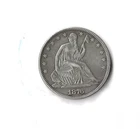 1876 P Liberty Seated Half Dollar XF/AU Condition