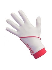 Icedress - Thermal Ice Skating Gloves "IceDress" White and Hot Coral 