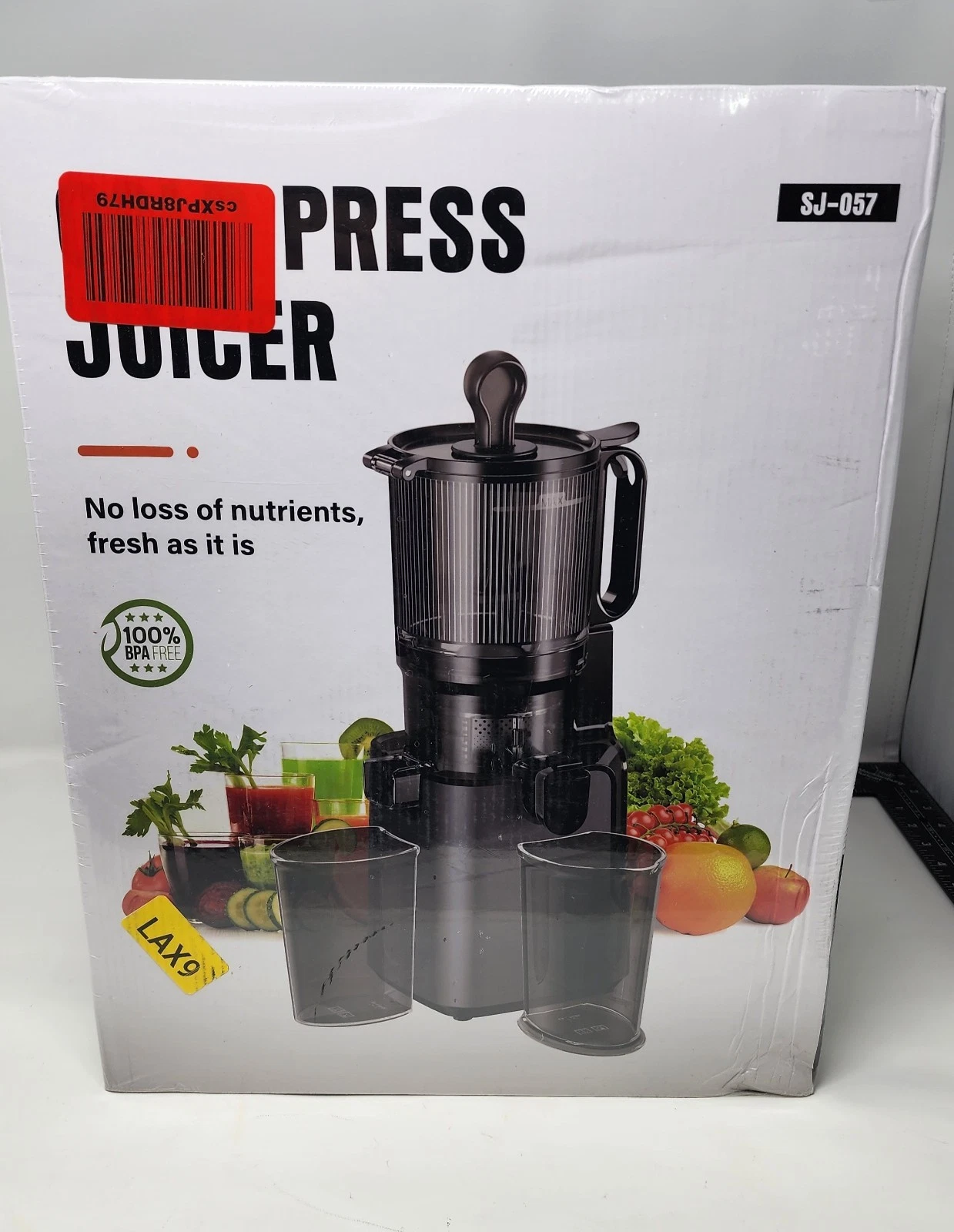 Juicer Machines with 5.8" Large Feed Chute, Cold Press Juicer for Whole...