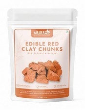 AEJESOP Red Clay, Edible Clay Chunks, 100 grams / 3.5274 Ounces, Brown