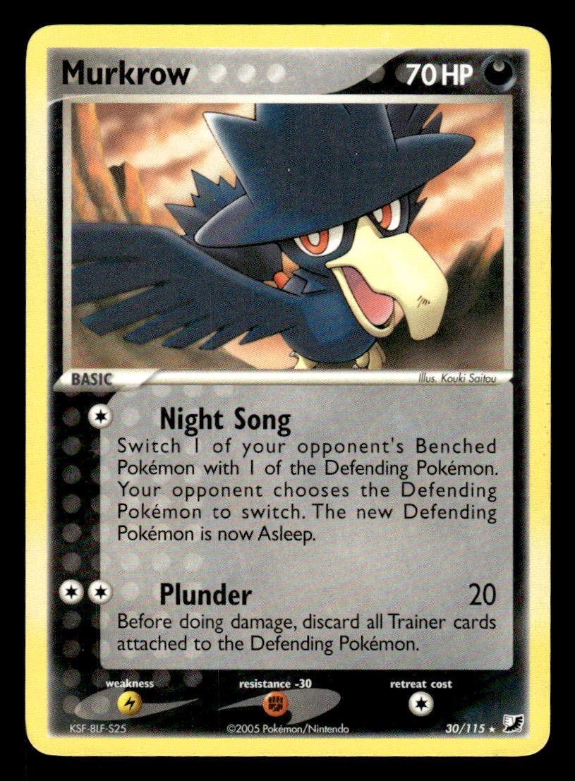 Pokemon Unseen Forces #30/115 Murkrow NM
