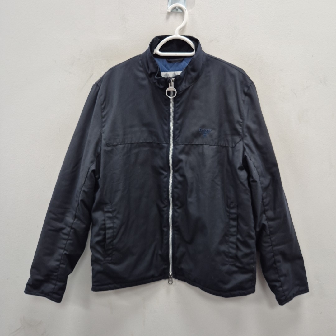 Barbour District Wax Cotton Waterproof Navy Country Rain Jacket