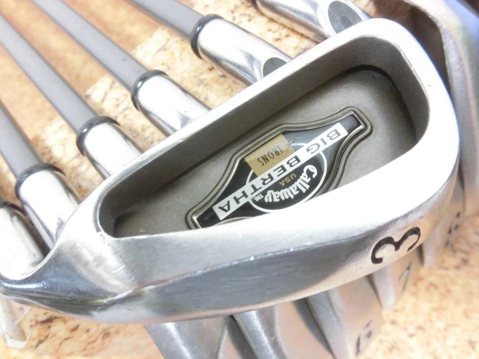 Callaway Big Bertha Iron Set #3-9,P,S (9 Clubs)/Flex S Stiff SUPER JV 100 - Image 2 of 4