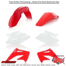 ACERBIS PLASTIC KIT RED Honda CRF450R 2004-2004 2040980245 fitment in desc