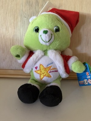 Care Bears Oopsy Bear Plush Small 6-14 in Green Santa Hat w/ Tags 2020