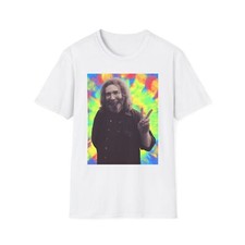 Jerry Garcia Inspired Peace Tie Dye T-Shirt, Concert Festival Hippie Shirt