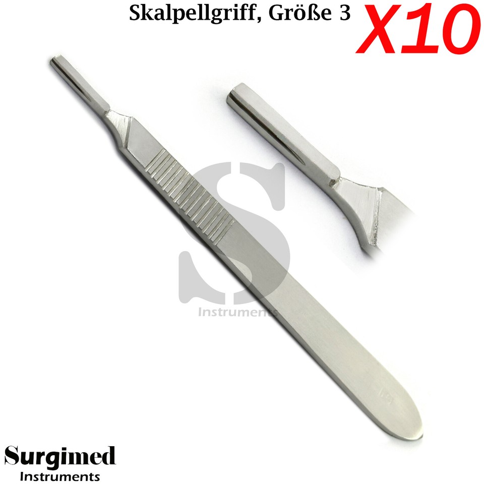 Shehadeh Skalpellhalter Gr. 4 – Rostfreier Edelstahl-Griff Für Präzise Schnitte
