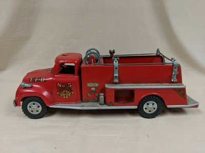 Vintage 1950's TONKA FIRE ENGINE #5 Red | eBay