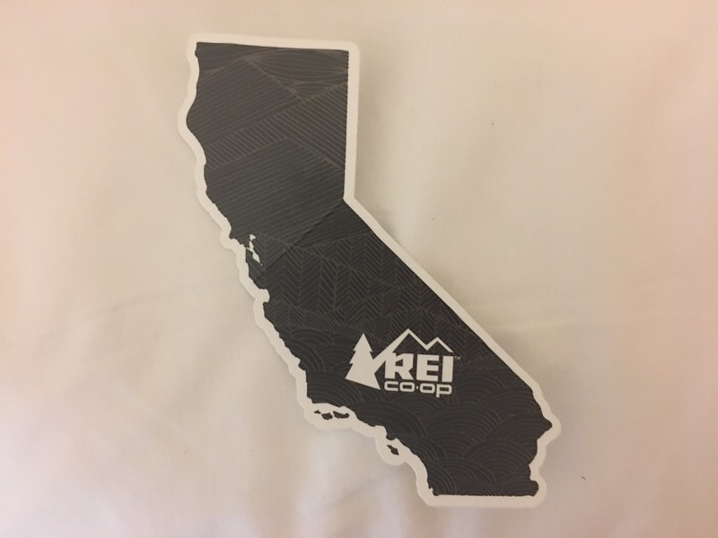 NEW REI Co-op California State Sticker, Decal, #REILOVE California Coop hike