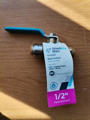 SharkBite Max 12-in Push-to-connect Brass Ball Valve  Model #UR22222Z