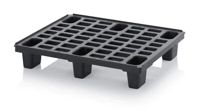 Leichtpalette LxBxH 80x60x13,7 cm halbe Europalette Plastik Kunststoffpalette
