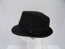 All Amerian Stetson Fedora Hat Dark Gray/Black Large/XLarge