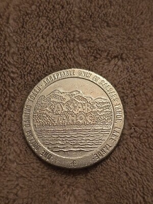 Caesars Tahoe Lake Tahoe Nevada $1 Slot Gaming Token Obsolete 1984