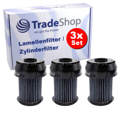 3x Lamellenfilter Motorfilter für Bosch BGS 61842/02 ROXX'X, BGS 62130 IL