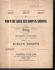 1917 When the Great Red Dawn is Shining by Lockton and Sharpe