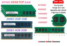 Hynix 4GB 2GB 1GB DDR2 DDR3 5300 6400 667 1600 Mhz DIMM RAM Desktop Memory Lot