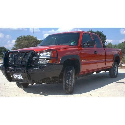 Parachoques delantero original Frontier Truck Gear 300-20-3005 - recubierto de polvo negro Foto 2 de 3