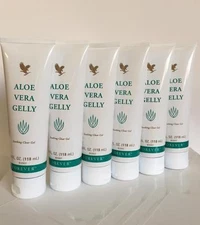 LOT of 6 Forever Living Aloe Vera GELLY (84,82% contents of ALOE VERA)  4 fl.oz