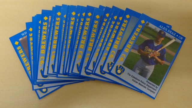 1993 Milwaukee Brewers Police - Caledonia Police Department Vulcan Materials C..