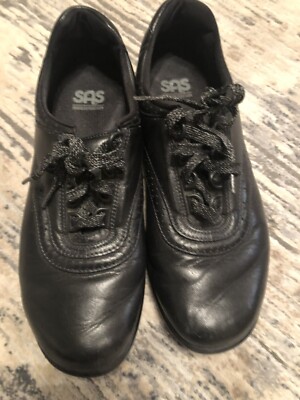 SAS  Men\'s Black Leather Lace Up Comfort Tripad  Walking Shoes Size 11.5 SAS Tripad Comfort Black Leather Diabetic Lace-Up Casual  main image 4