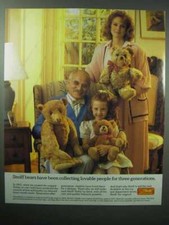 1987 Steiff Stuffed Animal Teddy Bear Ad - Lovable