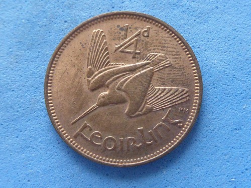 1447) Irland, Republik Bronze Farthing Woodcock 1946 6,00 £ - Bild 2 von 2