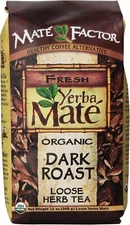 The Mate` Factor  Organic Dark Roast Yerba Loose Tea  12 Oz