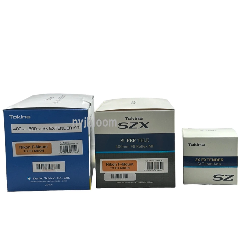New TOKINA SZX 400mm F8 Reflex Manual Focus Lens & 2x Extender Set -NikonF Mount - Image 2 of 4