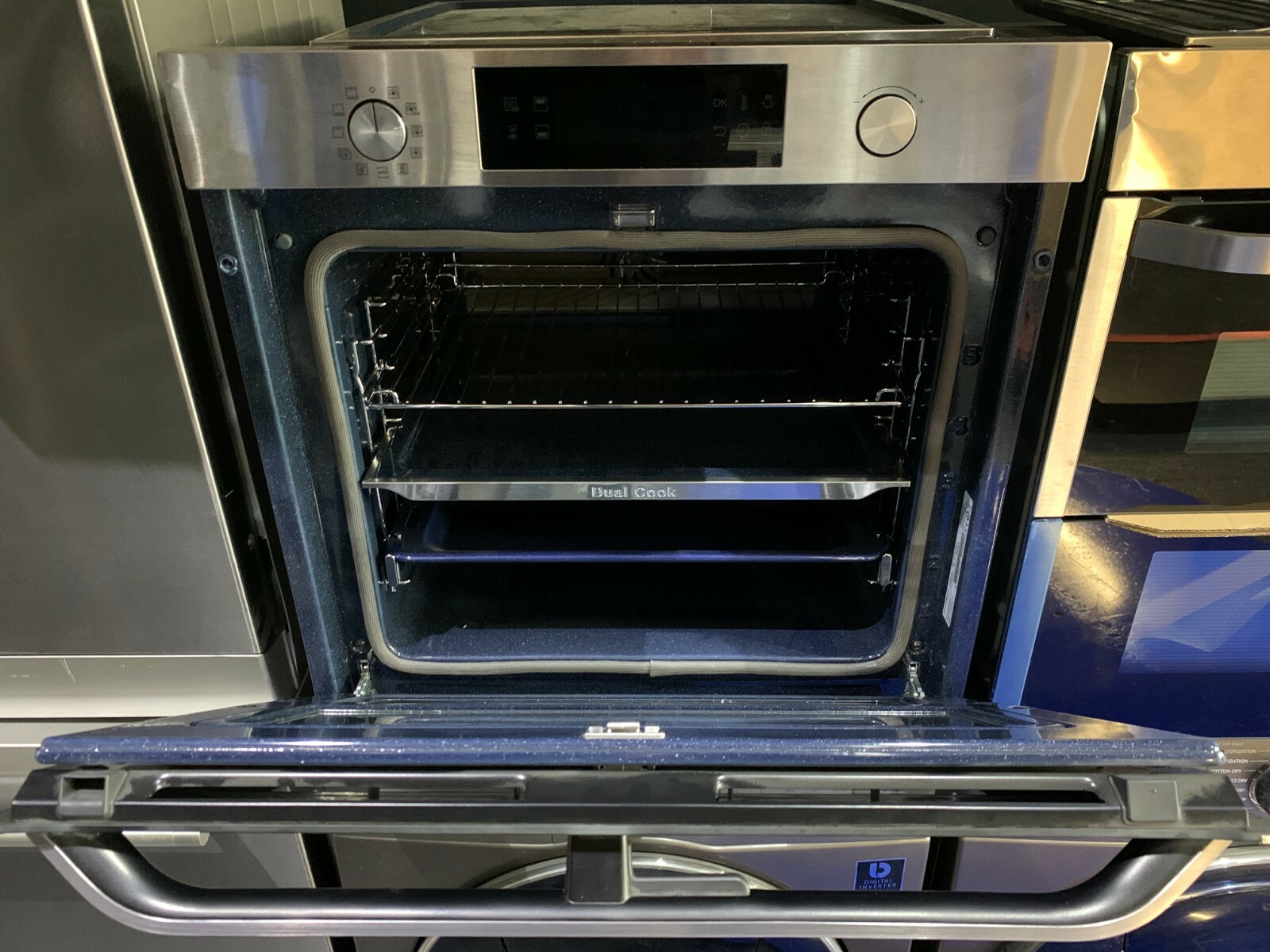 SAMSUNG Dual Cook Flex NV75N5641RS Electric Oven Stainless Steel eBay