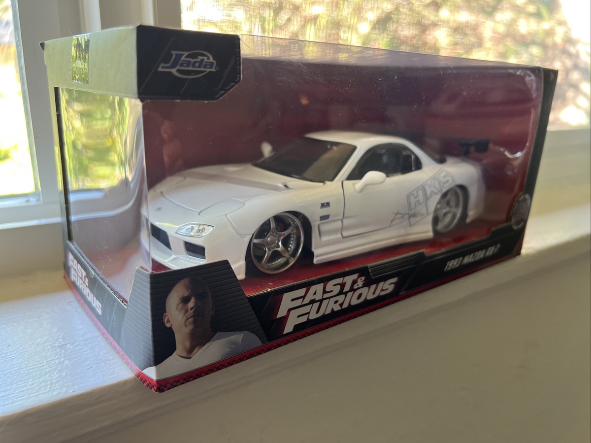 Jada Toys Fast & Furious 1993 MAZDA RX-7 HKS White Die Cast