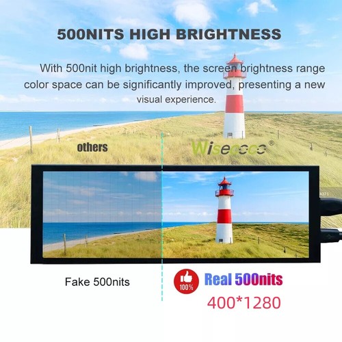 7.84'' Mini Portable Monitor 400*1280 IPS LCD Screen Display for CPU GPU Aida64 - Picture 8 of 14