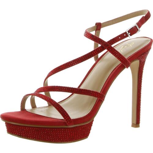 Thalia Sodi Womens Sunnie Red Platform Heels Shoe… - image 1