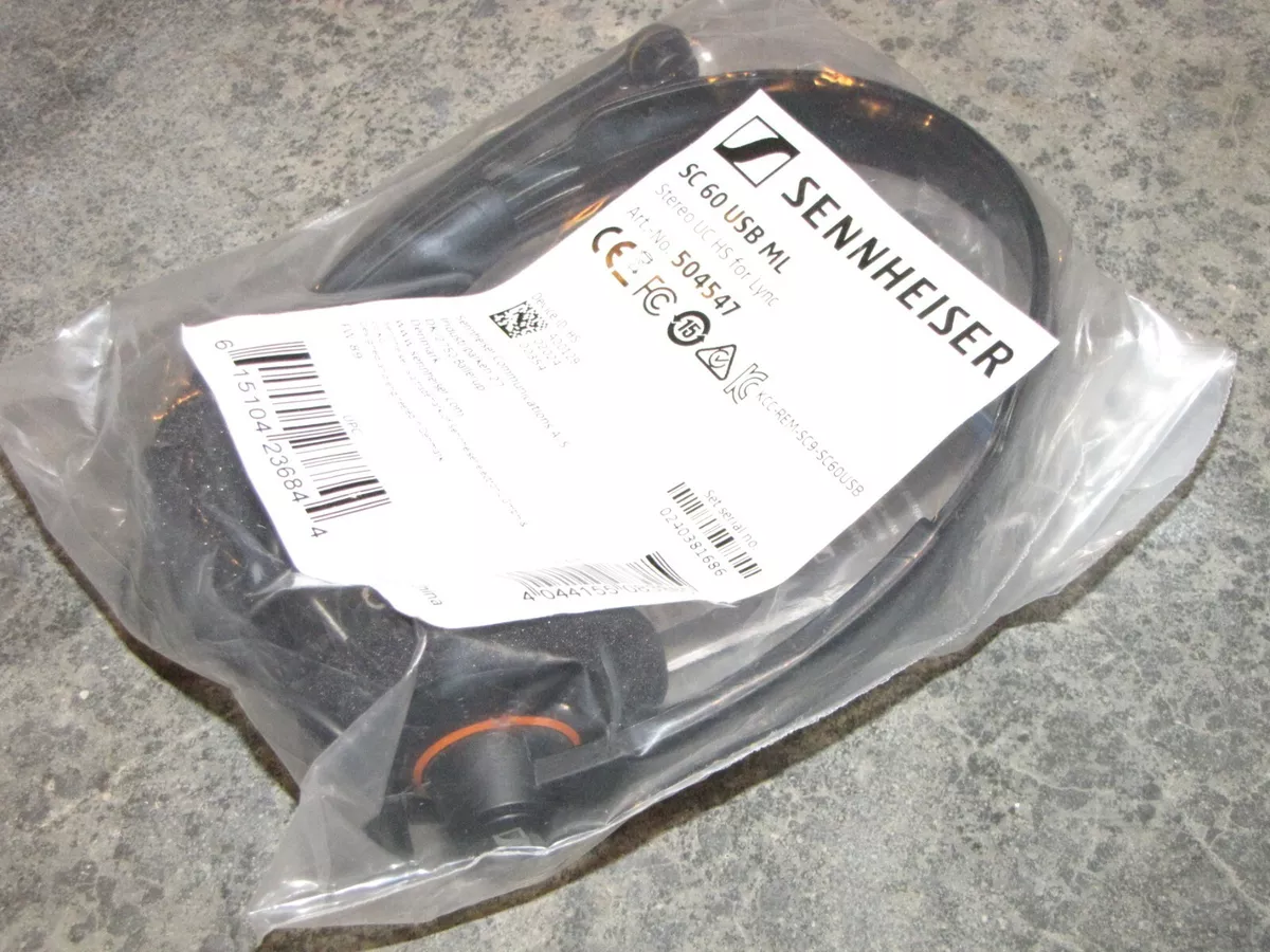 NEW SENNHEISER SC 60 USB ML Stereo UC HS for Lync Headset eBay