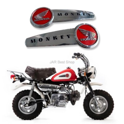 Kraftstofftank L/R Paar Abzeichen Emblem für Honda Monkey MiniBike 50 Z50r Z5...