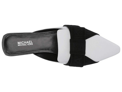 NUOVE DÉCOLLETÉ MICHAEL KORS BIANCHE IN PELLE A PUNTA COMFORT MISURA 7,5 M $125 - Foto 2 di 3
