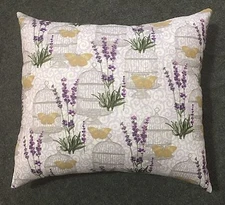 Cute Handmade Butterfly & Birdcage Accent - Throw Pillow 10" x 9"