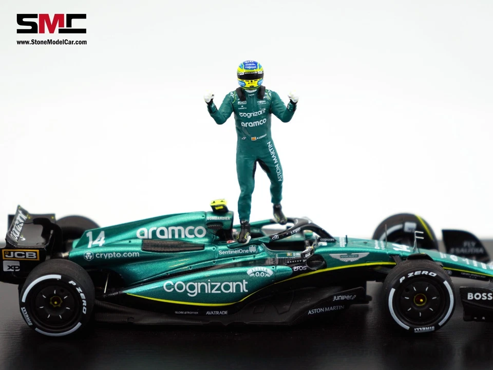 Figura Aston Martin F1 AMR23 #14 Fernando Alonso Arabia Saudita 2023 Spark 1:43 Foto 3 de 4