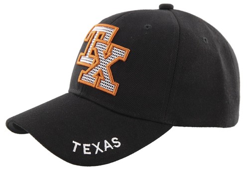 NEW! TEXAS MESH TX LONE STAR STATE CAP HAT BLACK - Picture 2 of 4